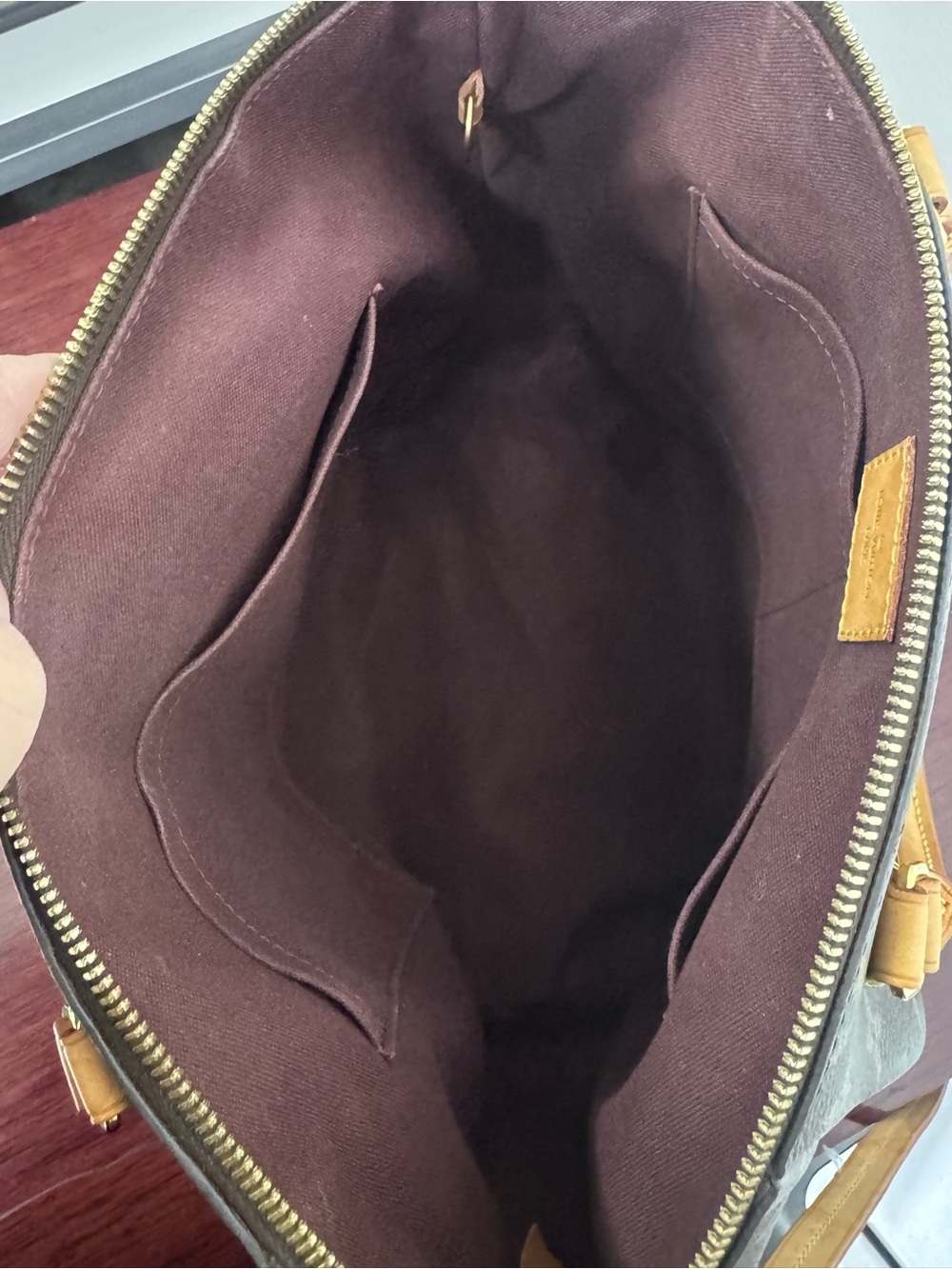 Louis Vuitton Turenne Monogram Canvas Satchel in Brown with Tan Trim - Picture 6 of 7
